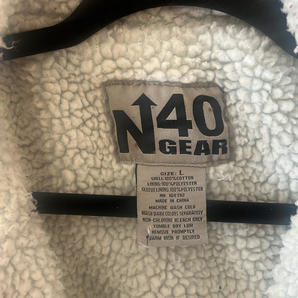 N40 Gear Faux Sherpa Denim Jean Jacket - Picture 2 of 3